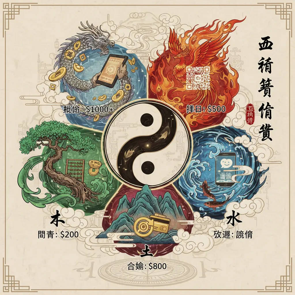 算命收費 - 五行