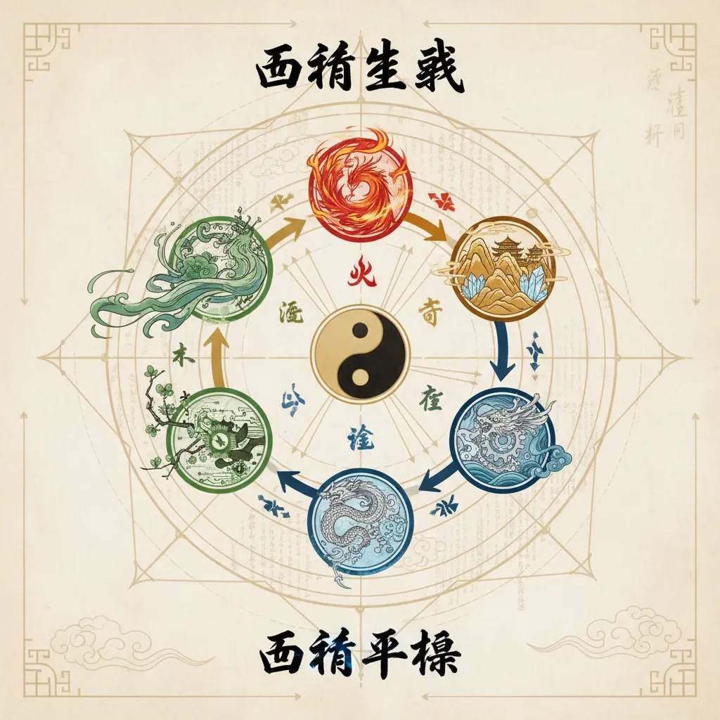 五行平衡 - 五行生剋