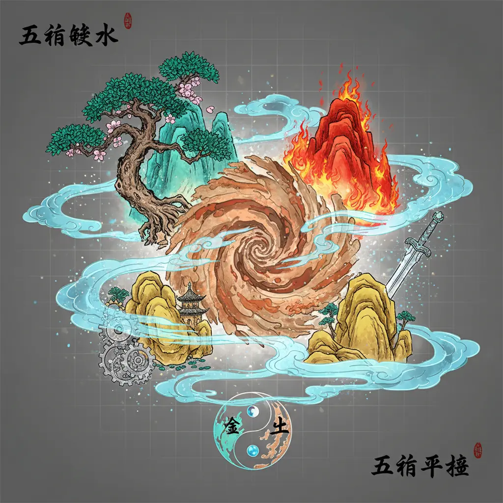 五行平衡 - 五行缺水